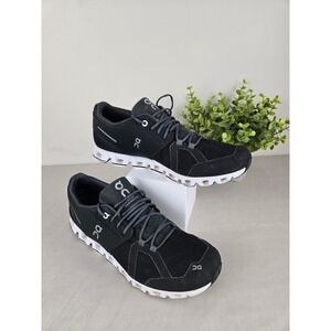 On Running Cloud Womens 9.5 Black White Swiss Engineering Sneakers Running Shoes